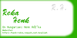 reka henk business card